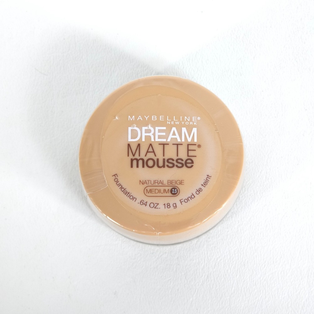 Maybelline Dream Matte Mousse Foundation NATURAL BEIGE Medium 2.5 18g Sealed NEW